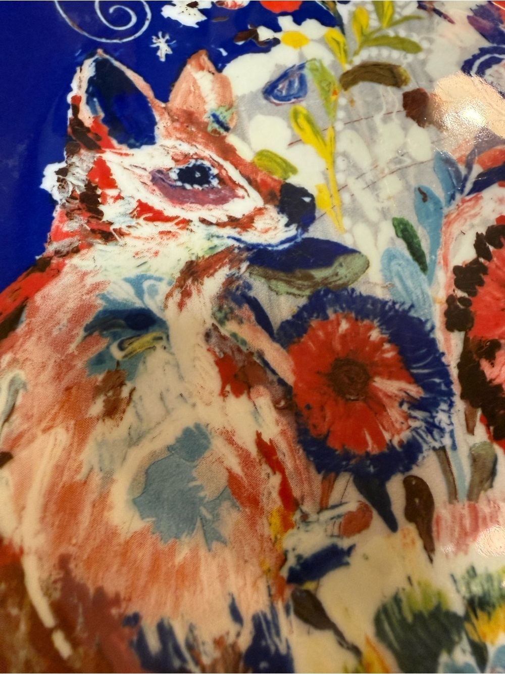 Anthropologie Starla M. Halfmann Fox and Hare Plate - stunning - Picture 4 of 4